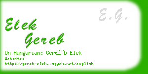 elek gereb business card